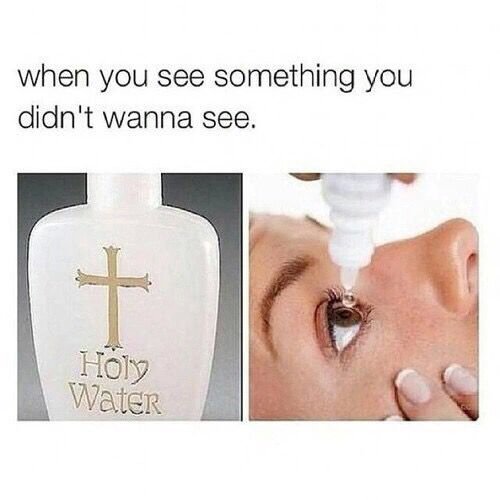 Funny Holy Eye Drops Religious Joke Picture