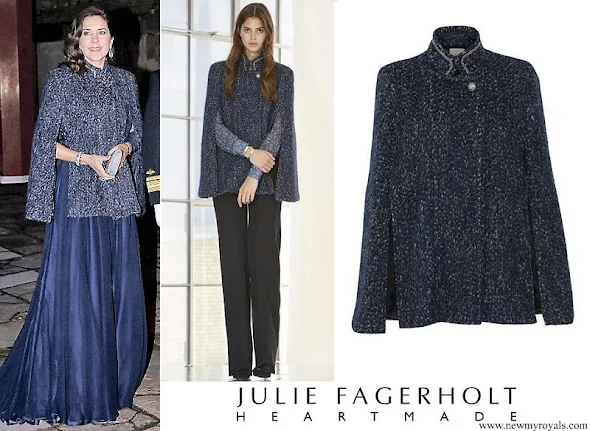 Crown Princess Mary wore Julie Fagerholt Heartmade Benina cape