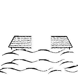 Two halves of ark start to sink