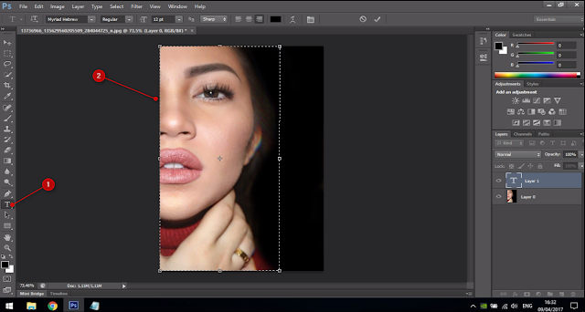 Cara Membuat Text Portrait Pada Wajah (Typography) 7 Cara Membuat Text Portrait Pada Wajah (Typography) 7