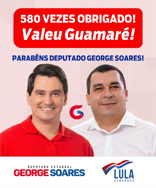 Vereador Lula agradece os 580 votos obtidos por George Soares em Guamaré