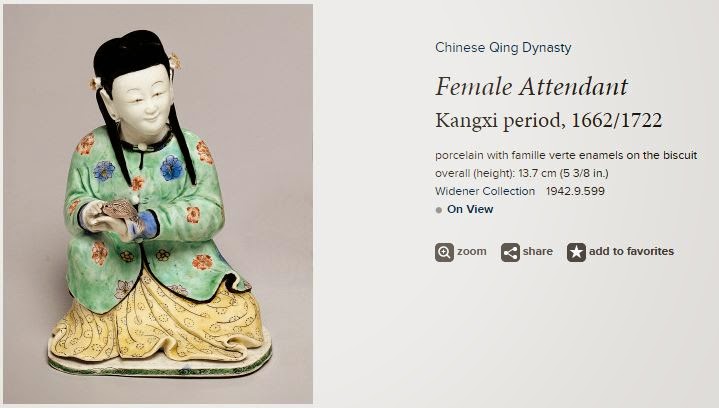 <img src="Chinese Female Biscuit figure .jpg" alt="With Famille verte enamels">