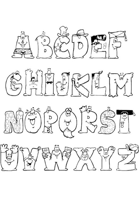 ABC - Letras do alfabeto para imprimir: 60 moldes do alfabeto
