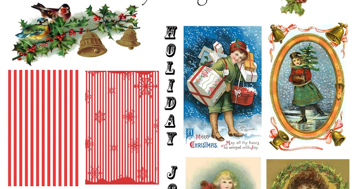FREE ViNTaGE DiGiTaL STaMPS Free Vintage Printable Christmas Collage FREE ViNTaGE DiGiTaL STaMPS Free Vintage Printable Christmas Collage