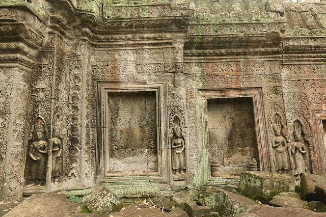 I am amazed with the details of the wall design and figures between late 12th and early 13th centuries at Tra-Prohm Temple in Siem Reap, Cambodia I am amazed with the details of the wall design and figures between late 12th and early 13th centuries at Tra-Prohm Temple in Siem Reap, Cambodia