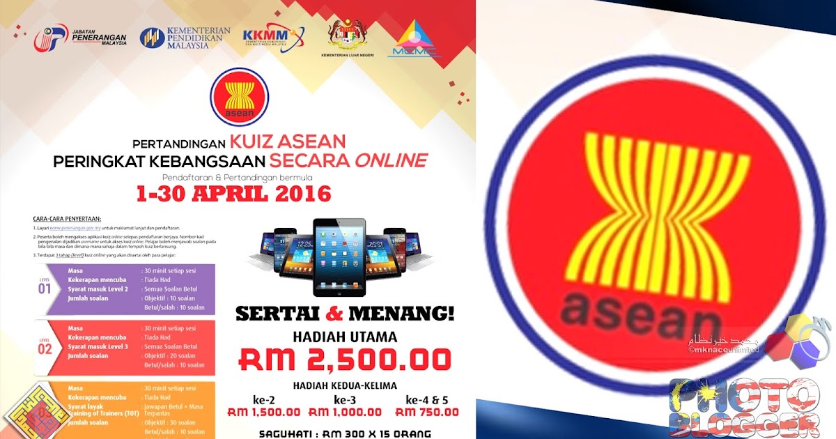 PERTANDINGAN KUIZ ASEAN PERINGKAT KEBANGSAAN SECARA ONLINE