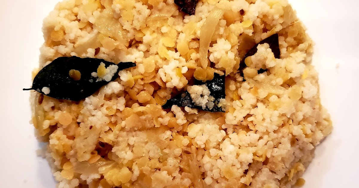 Kodo Millet Kichidi Using Masoor Dal (In Rice Cooker)