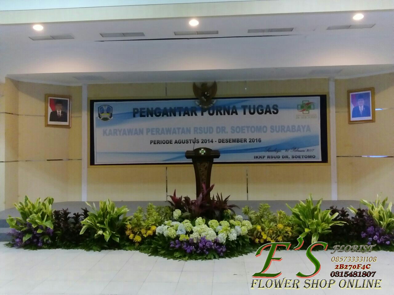 Toko Bunga Surabaya Murah Dekorasi  Taman  Panggung  Murah