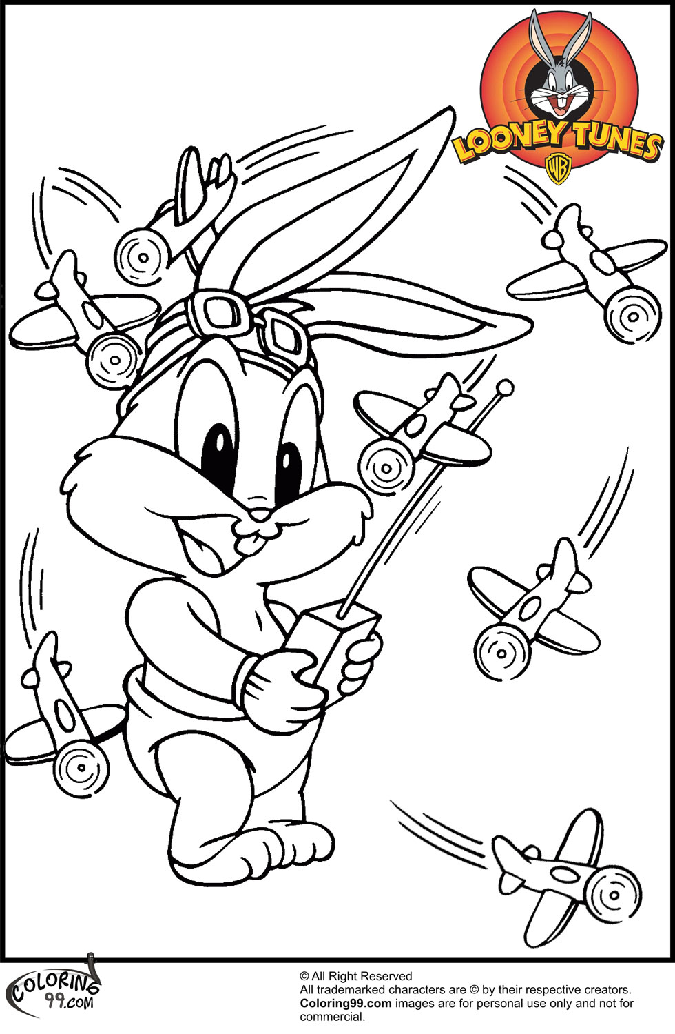 baby bug bunny coloring pages - photo #25