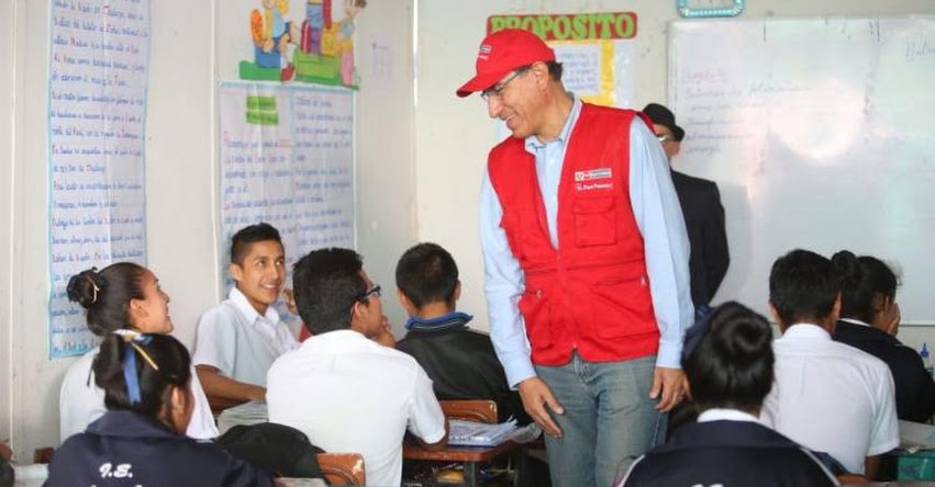 Con la educación cambiaremos la historia del Perú, afirma presidente Martín Vizcarra Con la educación cambiaremos la historia del Perú, afirma presidente Martín Vizcarra