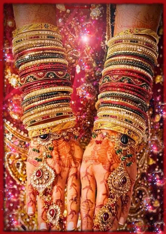 Red bridal bangles 2014