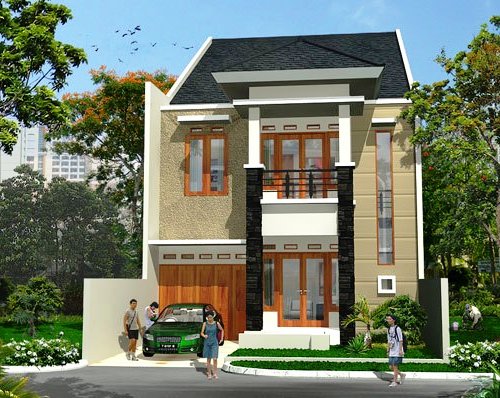 Desain Rumah Minimalis Idaman 2 Lantai Type 45 Desain Rumah Minimalis Idaman 2 Lantai Type 45