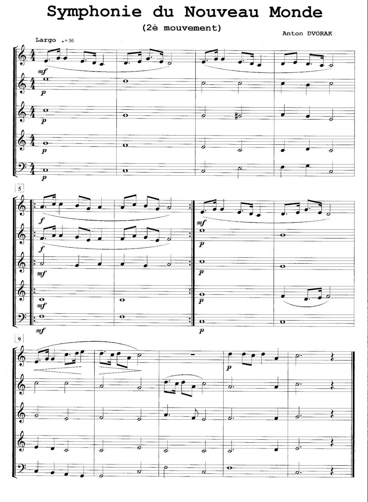 FM StJean Symphonie du Nouveau Monde de Dvorak (CI/2) FM StJean Symphonie du Nouveau Monde de Dvorak (CI/2)