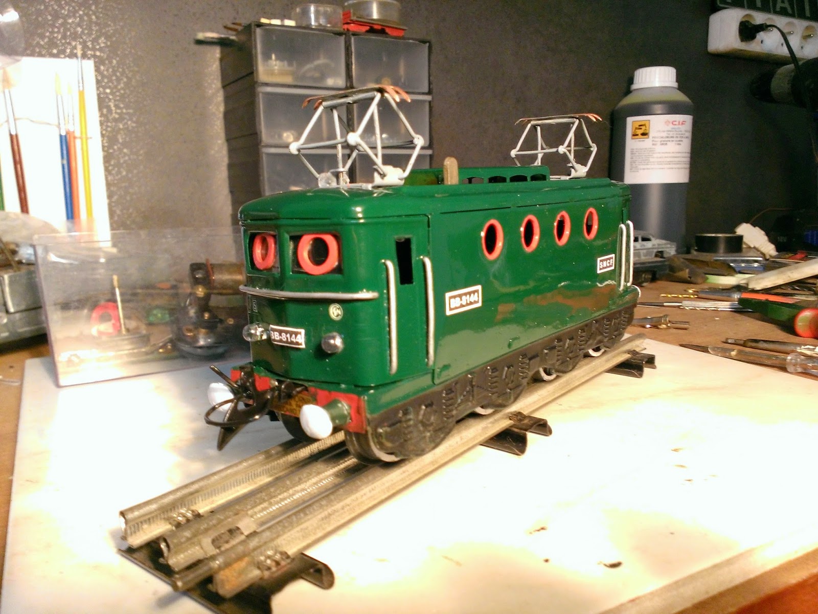 Locomotive Hornby BB 8051 Avec Wagons - Réseau O - Vintage 1950