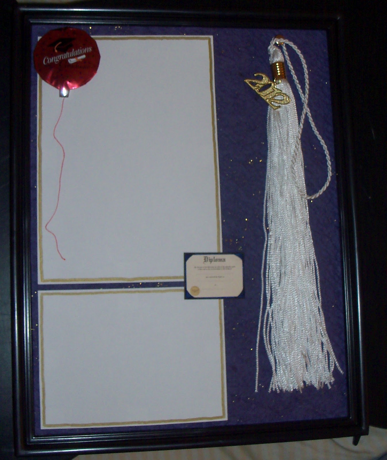 Amber's Craft a Week Blog Graduation Photo Frame and Tassel Holder