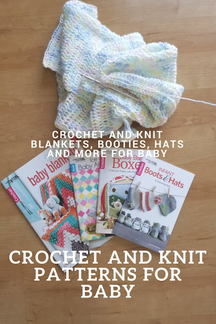 Crochet Baby blankets, busy baby boxes, infant boots and hats and knit ice cream afghans review