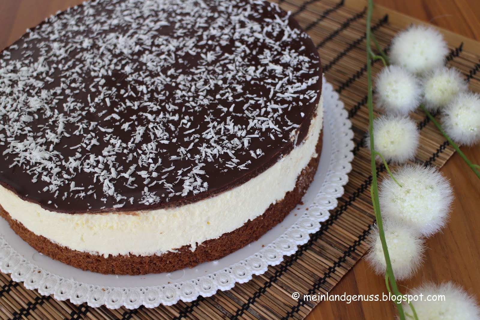 mein Land und Gartengenuss : Bananen-Amaretto-Torte mit Quark-Creme