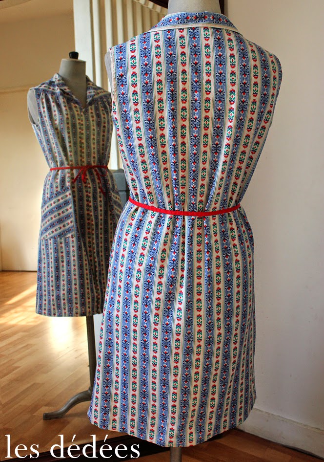 Les dedees : vintage, recup, creations: PETITE ROBE D'ETE VINTAGE A RAYURES by Ben