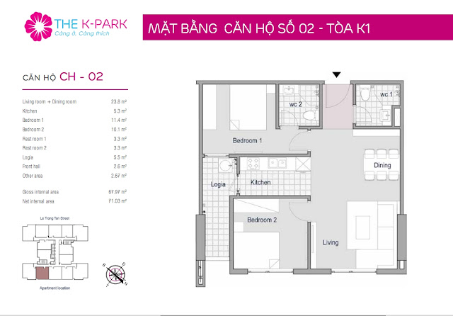 Thiết kế căn hộ 02 tòa k1 Thiết kế căn hộ 02 tòa k1