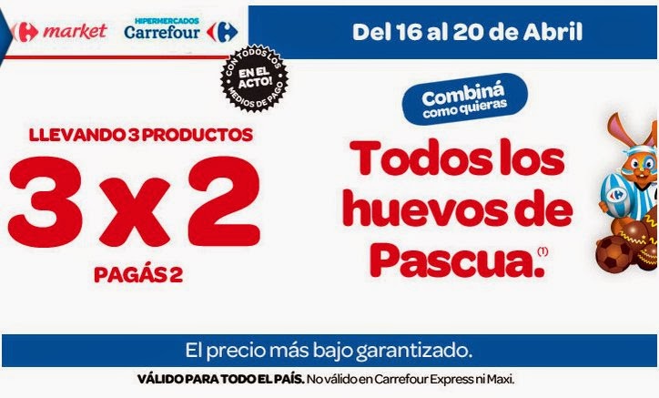 cualquier cosa Formación enero Ofertas y Promos en Argentina: Promo Carrefour huevos de pascua