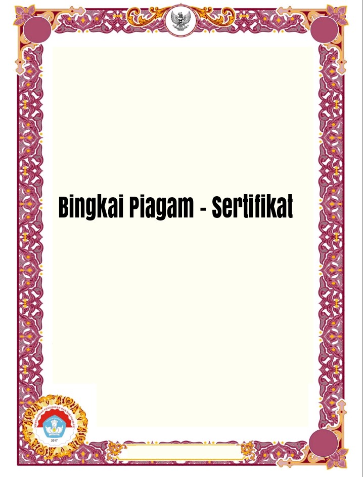 Bingkai Piagam Penghargaan Cdr