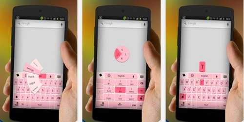 Tema Keyboard Android Warna Pink