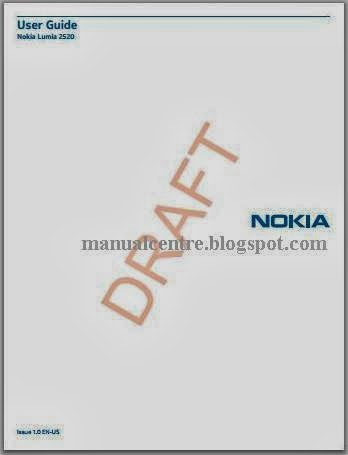 Nokia Lumia 2520 Manual Cover Nokia Lumia 2520 Manual Cover
