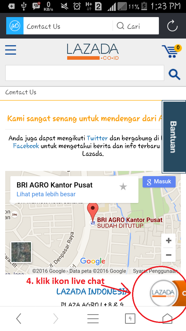 Cara menghubungi Lazada | Tips Cara Mudah