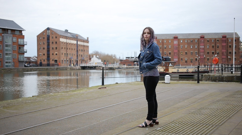 denim jacket breton stripe top spring lookbook