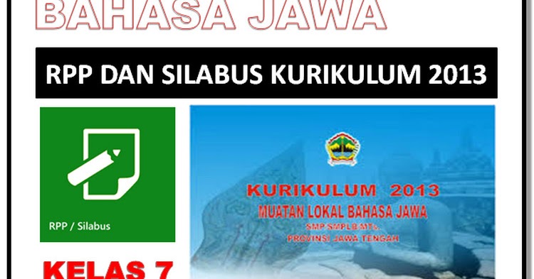 Silabus Bahasa Jawa Smp Kurikulum 2013 Revisi 2018 Revisi Sekolah