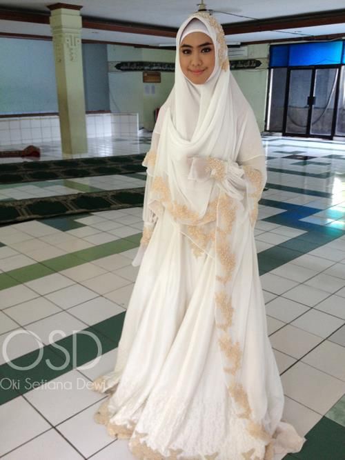 20 Contoh Model Baju Pengantin Muslim Ini Bikin Ngileeer Aja 