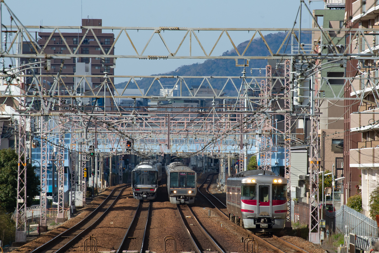 東海道本線 甲南山手駅 1070レ 東海道本線 甲南山手駅 1070レ