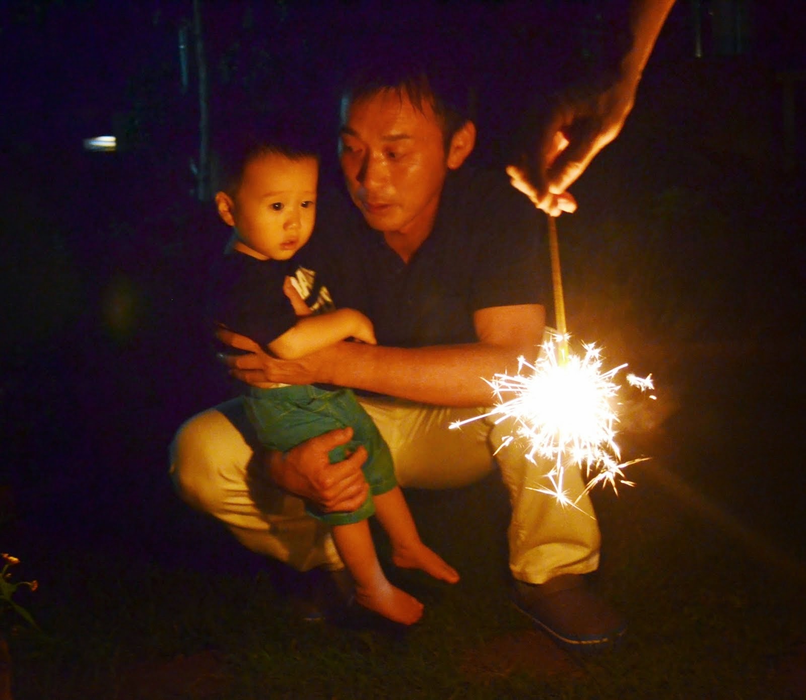 the first sparkling firework for Sho