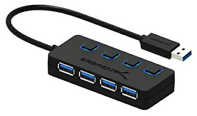 Sabrent 3.0 USB Hub - Charger / Data Transfer with 4 Ports