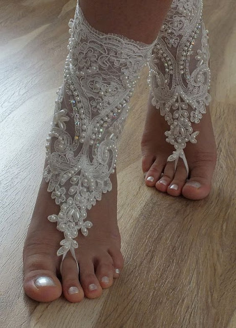 Barefoot Wedding Sandal Inspiration for 2017... ~ Hot Chocolates Blog