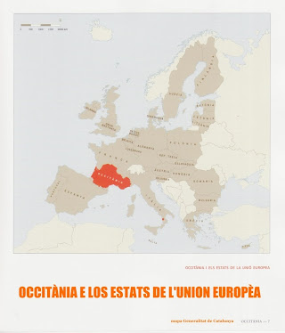 Mapa de l'Union Europèa e Occitània