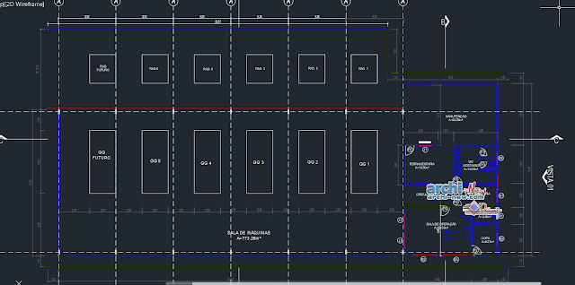 Gas plant project in AutoCAD 