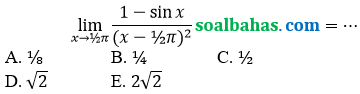 soal limit phi
