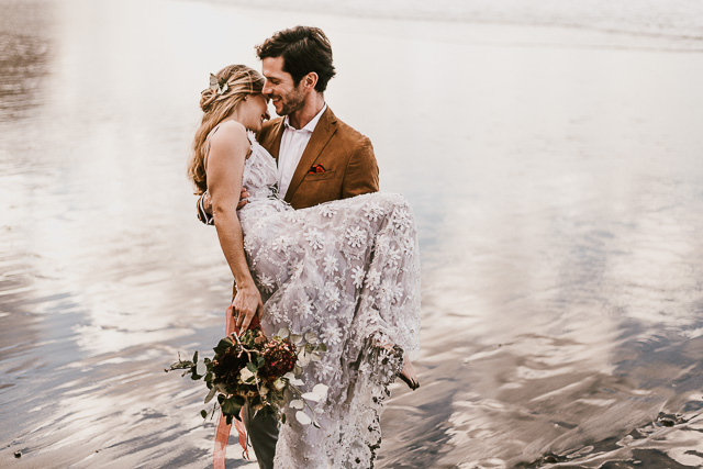 marco y maria boda boho novia playa