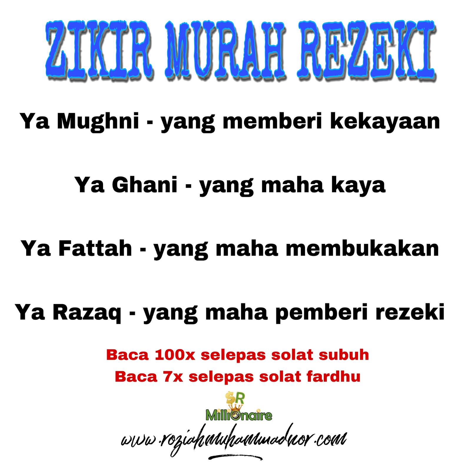 Zikir Murah Rezeki Pengedar Shaklee Kuala Lipis