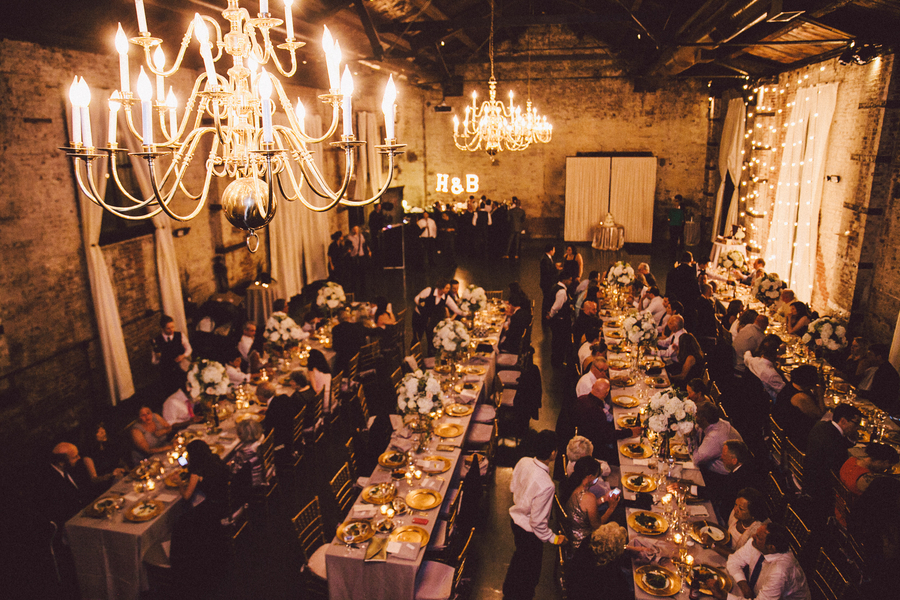 Speakeasy Themed Industrial Real Wedding Speakeasy Themed Industrial Real Wedding