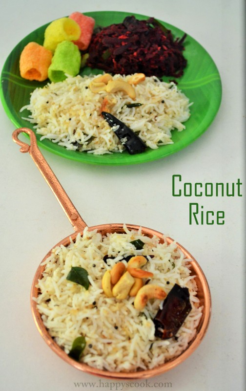 Coconut Rice Recipe/Thengai Sadam| Lunch Box Ideas/ Quick Lunch Ideas