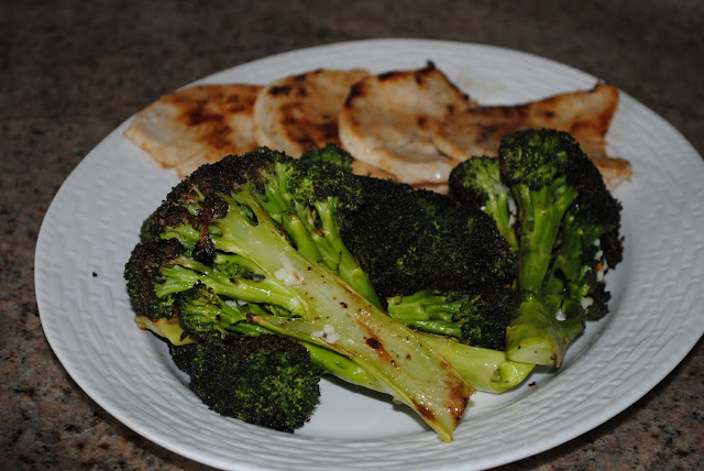 Roasted Broccoli with Garlic and Red Pepper