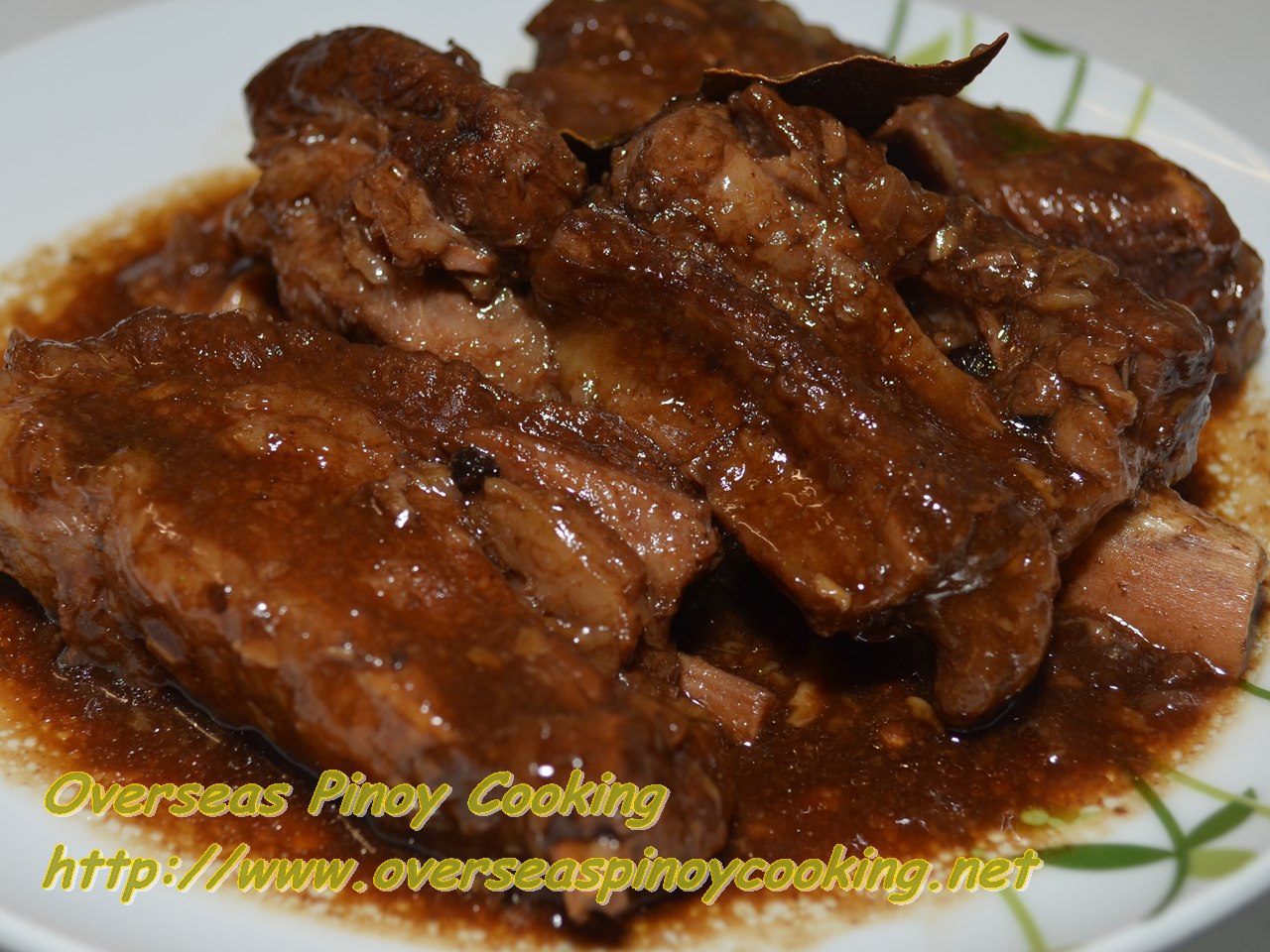 Beef Spareribs Adobo with Oyster Sauce