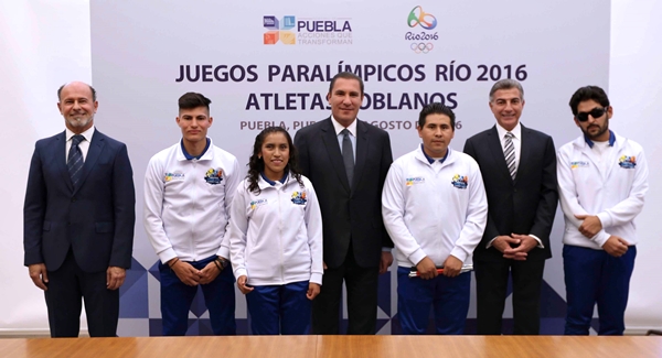 Moreno Valle recibe en Casa Puebla a atletas paralímpicos poblanos