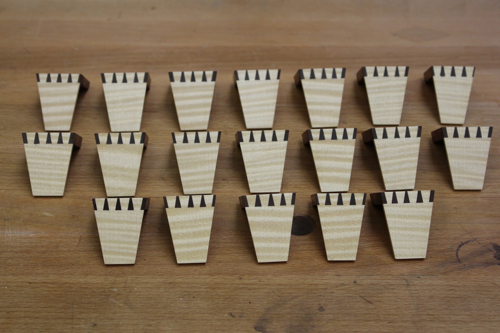 David Barron Furniture Dovetail Markers Finished