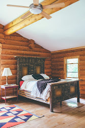 cabin master bedroom modern tour alice thoughts
