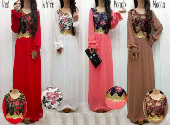 Model Baju Gamis Terbaru Bahan Sifon Baju Bahan Sifon