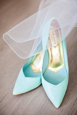 tiffany blue wedding heels