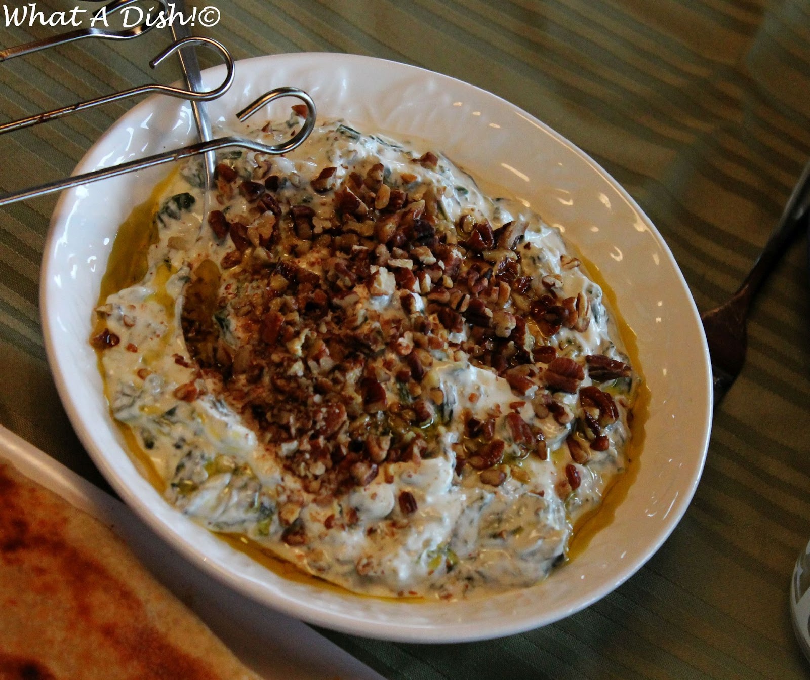 What A Dish! Iranian Yogurt & Spinach Dip Borani Esfanaaj